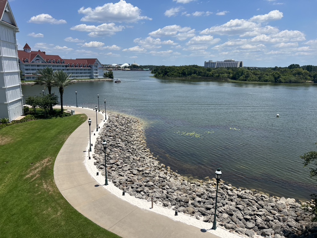 View of Magic Kingdom and Contemporary resort from Grand Floridian