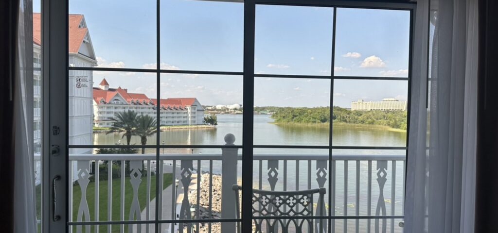 view from interior of Grand Floridian deluxe studio dvc 1414